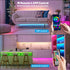 ZOZOO 100ft Bedroom(2 50ft), 44-Key Led Lights for Rolls of Smart RGB Led Strip Lights with Remote & APP Control Music