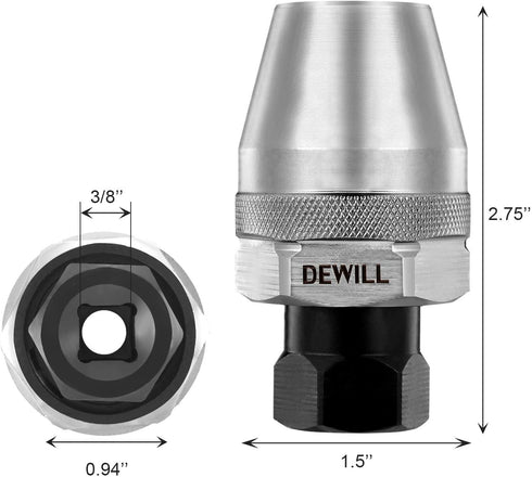 Broken Bolt Remover, Stud Extractor Tool for 1/4-Inch to 1/2-Inch Rounded Studs