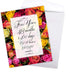 NobleWorks 4th Wedding Milestone Anniversary Notecard, Jumbo 8.5 x 11 with Envelope for Men and Women