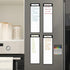 Magnetic Dry Erase List Board, 4"x12" Multifunctional List Board for Fridge, 6 Extra Fine Point Markers Included