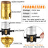Saysurey 8 Pack E26 UL Listed Lamp Socket with Push On/Off, Threaded Base, Medium Screw Push Socket, Lamp Parts
