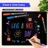 maxtek Neon Dry Erase Markers Fine Tip, Liquid Chalk Markers for Chalkboard, Glass, 1mm Fine Point