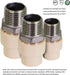 Supply Giant TTDQN056 Male x CPVC Adapter Transition Pipe Fitting, 3/4 in Stainless Steel
