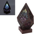 LEEZAD LED Star Projector, Colorful Retro Bohemian Wooden Star Sky Floor Projection Lamp, Night Light Projector