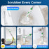 2024 4 Electric Spin Scrubber, New Bathroom Cleaner, Power Shower Cleaning Brush with Extendable Handle & Brush Heads