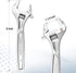 WORKPRO Adjustable Wrench, 8-inch Heavy Duty Spanner with Inch/Metric Scale, Chrome Plated Cr-V Steel