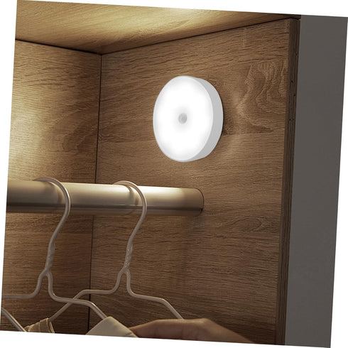 2sets TEHAUX Led Motion Sensor Night Light Cordless Rechargeable Induction Lamp Compact and Easy Install for Bedroom