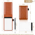 Xhwykzz 7 Pcs Small Pocket Notepad Holder Set, Pocket Notebook with Pen for Offices, Schools, Restaurants (Brown)