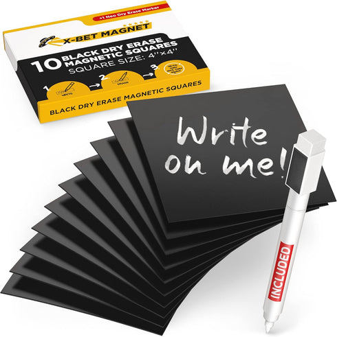 Dry Erase Magnetic Labels, Reusable Sticky Notes, Magnetic Notepads for Refrigerator, Blank Magnet Stickers