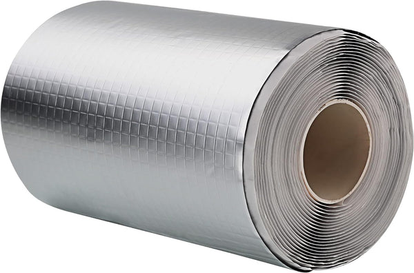 LLPT Aluminum Butyl Tape White, 6 Inch x 16.5 Feet, Permanent Waterproof Leak Repair Tape for Boat Pipe RV Awning