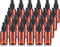 JUVITUS 2 oz Amber Boston Round Plastic Bottles, BPA Free with Black Treatment Pump, 24 Pack