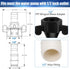 Dreyoo 1/2 Inch x 14 NPT x 1/2 Inch Barb Straight Swivel Adapter RV Water Pump Fittings with Thread Seal Tape, 1/2 Inch Female Threaded PEX Fittings for Water Pump Strainer (2 Pcs) by Dreyoo