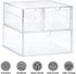 4 Set 2 Countertop, Prsildan Acrylic Drawer Makeup Organizer with Drawers, of Office Desk Organizers Accessories, Clear