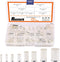 166 Pcs AWG12-2/0 Wire Ferrules Assortment Kit, Tinned Copper Crimp Connector Sleeves Non Insulated