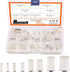 166 Pcs AWG12-2/0 Wire Ferrules Assortment Kit, Tinned Copper Crimp Connector Sleeves Non Insulated