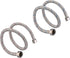 sumerain Braided Stainless Steel Faucet Supply Lines, 24 Inch Length, 1/2-inch FIP x 3/8-inch Compression, Pack of 2