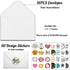 56 4 6 Inch Eilyliafe Bulk Thank You Cards, Assorted Thank You Cards with Envelopes, Matching Stickers and Storage Box