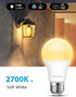 Dusk to Dawn LED Light Bulbs Outdoor, 13W Ultra Bright(100W Equivalent), 2700-Kelvin Soft White Lightbulb Built-in Photocell Sensor, Auto On/Off Bulb for Garage, Wall Lantern, Patio, 2Pack by Aovpex