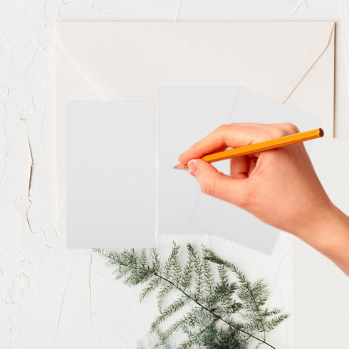 5sets 200pcs*5 DOITOOL Blank White Note Cards Index Cards White Blank Flashcards Memo Scratch Paper Study Memo