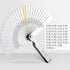 CAMWAY Straight Feeler Gauge, 32 Blades Thickness Gauge Metric Inch 0.04-0.88mm/0.0015-0.035 Inch for Valves, Spark