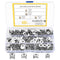80pcs Furniture Connecting Cam Lock Connectors, Fasteners for Cabinet Drawer, Various Sizes