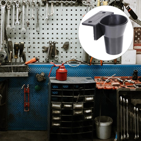 3 Inch Electric Screwdriver Holder Wall Mounted Storage Cup Organizer Compact Power Tool Accessories Stand for Workshop