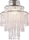 SEEYUAN 3 Tiers Acrylic Chandeliers lamp Shade, Acrylic Beaded Chandelier,Pendant Ceiling Light Shade