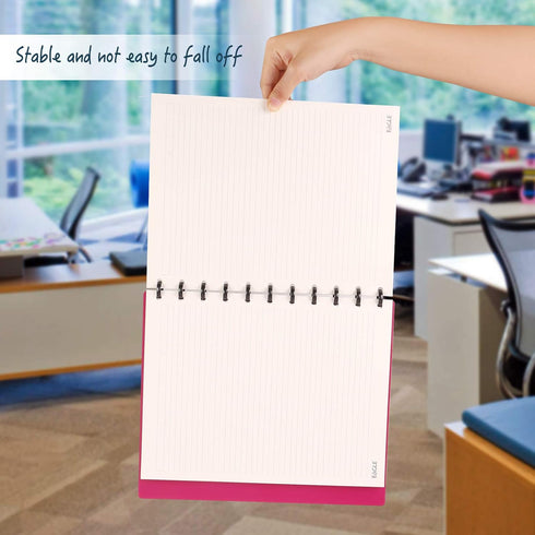 Eagle Discbound Notebook, Letter Size, Customizable Arc Notebook, Poly Plastic Cover, 60 Sheets Ruled Pages