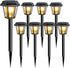 8 Pack 3000K Bulb, Solar Pathway Lights Outdoor Solar Lights Outdoor Waterproof with Tungsten Filament Decor Driveway