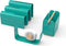 U Brands Metal Desk Organization Kit - Arc Collection with Cup, Tape Dispenser, Letter Sorter (Green)