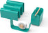 U Brands Metal Desk Organization Kit - Arc Collection with Cup, Tape Dispenser, Letter Sorter (Green)