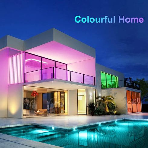 130ft (2 65.6ft) 44Keys CHARKEE LED Strip Lights Rolls of Ultra Long RGB Color Changing LED Light Strips Kit
