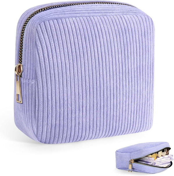 SIDESUGAR Corduroy Period Pouch Small Discreet Period Bag Sanitary Napkin Storage Bag Cute