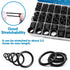24 Size Rubber O Ring Set, 1120 Pcs Black Small O Rings Assortment Kits for Auto Plumbing Faucet Repair