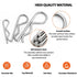 24 Pcs Cotter Pin Assortment Kit, Heavy Duty Zinc Plated Spring Fastener Kit for Hitch Pin Lock System
