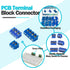 72PCS 5mm Pitch PCB Mount Screw Terminal Block Connector, 2Pin 3Pin 4Pin Circuit Board Connectors