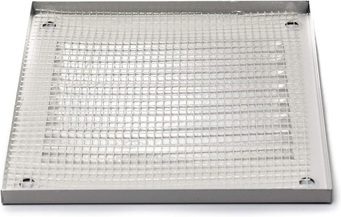Vent Systems 4'' x 4'' Inch Pack of 2 - White Air Vent Cover Metal Grill with Built-in Pest Guard Screen