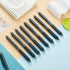 ParKoo Gel Pens, Quick Dry Ink Fine Point 0.5mm, Retractable Black Ink Pen Set for Journaling