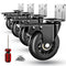 Side Mount Plate Caster Wheels - Thickened L-Shaped Mounting Heavy Duty 1600