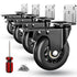 Side Mount Plate Caster Wheels - Thickened L-Shaped Mounting Heavy Duty 1600