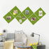 Felt Cork Board Tiles - 6 Packs 12" x 12" Self Adhesive Cork Bulletin Board with 60 Pushpins