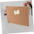 STOBOK 1 Set Cork Board Display Stand, Photo Desktop Display Items with Cork Framed Bulletin Board Bracket
