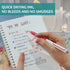 WRITECH Retractable Gel Ink Pens, Multicolor 0.5mm Fine Point, No Smear & Bleed for Journaling, 8ct