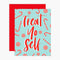 Palmer Street Press Money Holder Christmas Cards - TREAT YO SELF: Premium