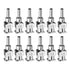 12pcs 13Gauge Stainless Steel Dispensing Needles, 1/4" Blunt Tips for Thick Liquids, Ink, Glue