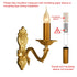 E12 3.1 Inch 12 MECCANIXITY Candle Socket Covers, Tall Metal Chandelier Sleeves Candelabra Base Sockets Fit to Most