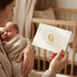 50-Pack 4x6 Inch 300gsm Crisky Embossed Footprint Baby Shower Thank You Cards - Heavy Cardstock with Gold Foil