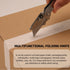 6-Pack C6SL) Lichamp Folding Utility Knife Box Cutter, Quick Change Razor Knife Utility Pocket Construction Blade