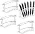 Clear Plastic Pen Holder Display Stand - 4 Pack, 6-Slot Organizer for Home Office & Store Use