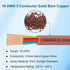 18AWG 18/5 5 25FT Thermostat Wire Solid Copper Conductor Low Voltage HVAC Cable for Thermostats, Alarm Systems